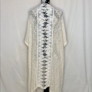 Long Knitted/Lace Shawl Cover-up